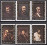 Regatul Yemen 1967 - Expoziția Internațională de Timbre &bdquo;AMPHILEX&rdquo; - Amsterdam, Olanda - Picturi de Rembrandt, MNH