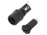Clemă Siguranțe 5x20mm 250V Neagră Pe Panou