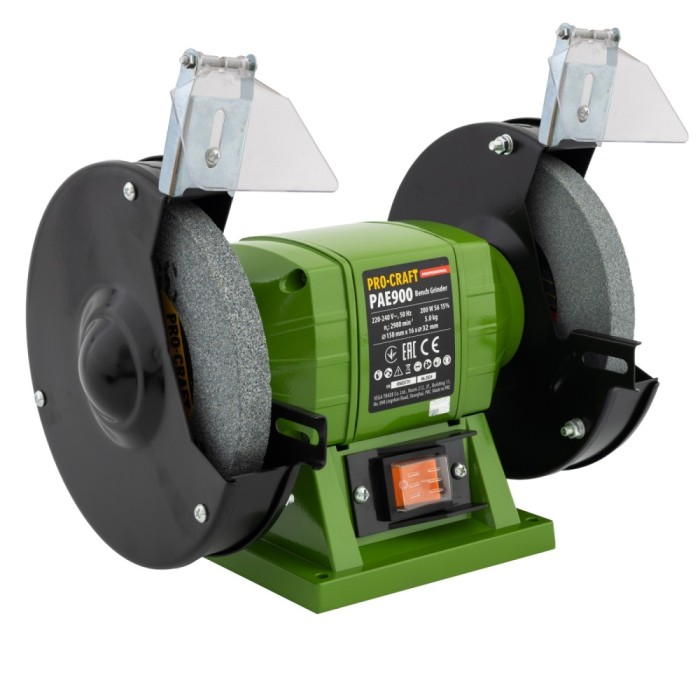 PAE900 polizor de banc PROCRAFT, produsul contine taxa timbru verde 2.5 Ron, 5 kg Innovative ReliableTools