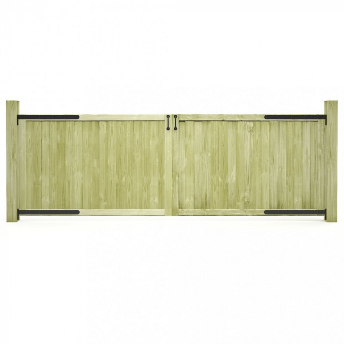 Porti de gradina, 2 buc., 300x100 cm, lemn de pin tratat GartenMobel Dekor