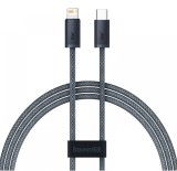 CABLU alimentare si date Baseus Dynamic Series, Fast Charging Data Cable pt. smartphone, USB Type-C la Lightning Iphone 20W, 1m, braided, gri &quot;CALD000