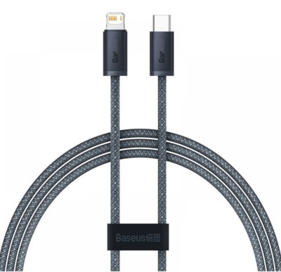 CABLU alimentare si date Baseus Dynamic Series, Fast Charging Data Cable pt. smartphone, USB Type-C la Lightning Iphone 20W, 1m, braided, gri &amp;quot;CALD000 foto