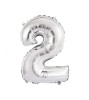 Balon Folie Cifra 35 cm Argintiu-Tip Cifra 2, Godan