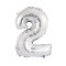 Balon Folie Cifra 35 cm Argintiu-Tip Cifra 2