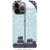 Husa compatibila cu Apple iPhone 14 Plus model Castle Black, Silicon, TPU, Viceversa, Transparent, Carcasa