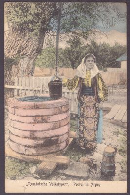 4782 - ARGES, Port Popular woman, Romania - old postcard - unused foto