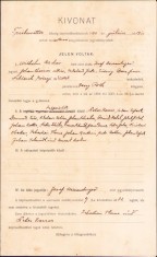 HST A853 Proces verbal 1920 școala Tomnatic Timiș