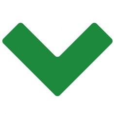 Autocolant verde pentru colțuri de marcare a podelei foto
