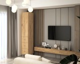 Soldat 35 1U 3S, 35x35x180 cm, stejar k003