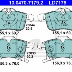 Set placute frana,frana disc OPEL CORSA C (F08, F68) (2000 - 2009) ATE 13.0470-7179.2