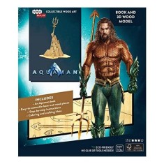 IncrediBuilds DC Comics Aquaman Book and 3D Wood Model