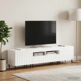 Cumpara ieftin Set de 3 piese pentru TV cu LED ZWOLLE Alb foarte lucios
