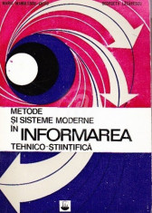 Metode si sisteme moderne in informarea tehnico-stiintifica (1972) foto