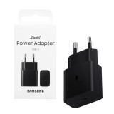 &Icirc;ncărcător Rețea Super Fast Charging Samsung, Fără Cablu, USB-C, 25W, Negru, Blister EP-T2510NBEGEU