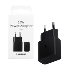 &Icirc;ncărcător Rețea Super Fast Charging Samsung, Fără Cablu, USB-C, 25W, Negru, Blister EP-T2510NBEGEU