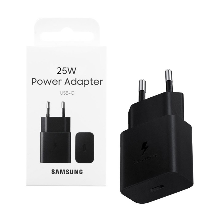 &Icirc;ncărcător Rețea Super Fast Charging Samsung, Fără Cablu, USB-C, 25W, Negru, Blister EP-T2510NBEGEU