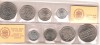 SV * ISLANDA * SET MONETARIE 1978 1 KRONA si 5 - 10 - 50 KRONUR * UNC, Europa, Cupru-Nichel