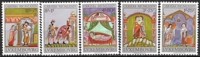 B2585 - Luxemburg 1974 - Caritas 5v. neuzat,perfecta stare foto