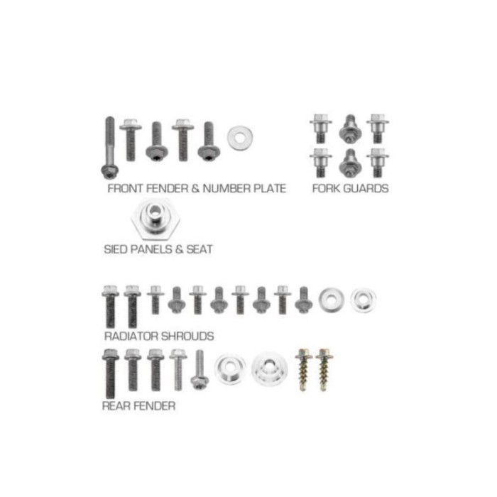 Kit complet suruburi fixare plastice KTM EXC 2008-2010 4MX