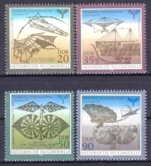 DDR 1990 - Aeronave istorice, serie neuzata