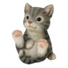 Decoratiune Gradina MagicHome Pisicuta Polirasina, 11.5 cm - Figurina Rezistenta UV, Exterior
