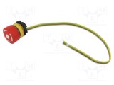 Comutator de siguranţă 22mm EAO Poz.i 2 NC x2 roşie