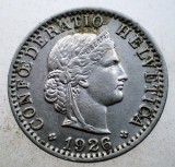 1.733 ELVETIA 20 RAPPEN 1926 NICHEL