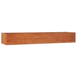 Cumpara ieftin Strat inaltat de gradina, ruginiu, 320x80x45 cm, otel corten