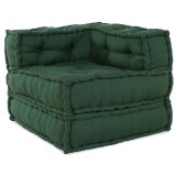 vidaXL Puf modular verde 70x70x54 țesătură 4019033