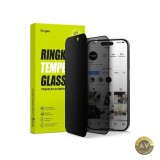 Folie de protectie Ecran Privacy Ringke pentru Apple iPhone 15 Pro Max Sticla Securizata Full Glue