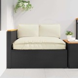 vidaXL Set de perne 3 pcs Crem Material Oxford 3402131