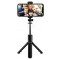 Selfie stick, trepied, Izoxis, telescopic, cu telecomanda, bluetooth, 60 cm