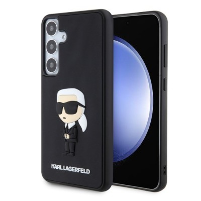Husa pentru Samsung Galaxy S24 Plus - Karl Lagerfeld 3D Design (KLHCS24M3DRKINK) - Rubber Ikonik foto