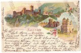 2273 - TISMANA, CURTEA-de-ARGES, Litho, Romania - old postcard - used - 1898, Circulata, Printata