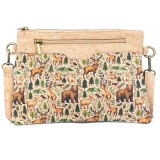 Cumpara ieftin Geanta dama din pluta cu imprimeu Wildlife