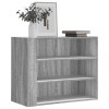 VidaXL Dulap de perete, gri sonoma, 75x35x60 cm, lemn compozit