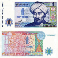 KAZAHSTAN 1 tenge 1993 UNC!!! foto