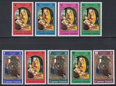 Cayman 1969 - Crăciun - Picturi de Vivarini, Gossaert, MNH foto