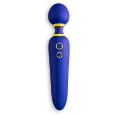 ROMP 2v1 ROMP FLIP Wand Massager cap de masaj și vibrator Blue 22,5 cm