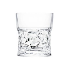 Pahar, pentru whiskey, Diamant, transparent, din sticla, 9 x 8 x 8.5 cm, paharul este usor de manevrat, 300 ml