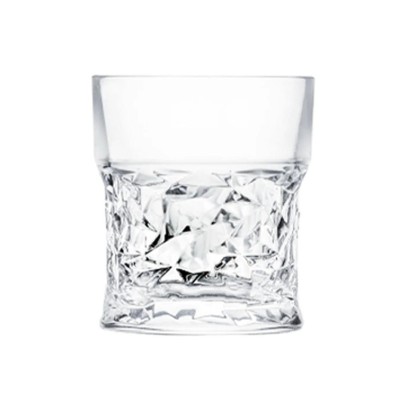 Pahar, pentru whiskey, Diamant, transparent, din sticla, 9 x 8 x 8.5 cm, paharul este usor de manevrat, 300 ml foto