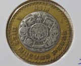 MEXIC 10 NUEVOS PESOS 1994 KM#553 ARGINT &amp; BRONZ (351)