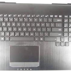 Carcasa superioara cu tastatura palmrest Laptop, Asus, ROG G750, G750J, G750JH, G750JS, G750JW, G750JX, G750JZ, G750JM, 90NB00M1-R31TA0, iluminata, la