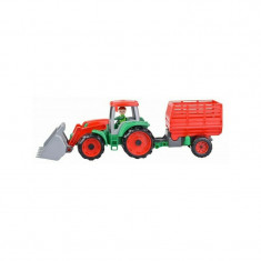 Lena - Tractor cu remorca Truxx pentru copii, Portocaliu