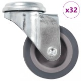vidaXL Roți pivotante cu gaură pentru șurub, 32 buc., 50 mm 277845