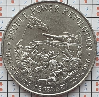 Filipine 10 Piso 1988 UNC - People Power Revolution - km 250 - A027 foto