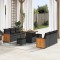 vidaXL Set de canapele pentru grădină 9 pcs Negru 80 x 80 x 71 cm 3363254