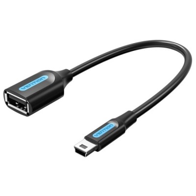 Adaptor OTG, USB-B la USB 2.0, 480Mbps, 0.15m - Vention (CCTBB) - Black foto