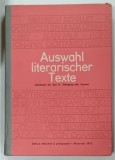 AUSWAHL LITERARISCHER TEXTE ( SELECTIE DE TEXTE LITERARE ) , FUR DEN II . JAHRGANG DER LYZEEN , TEXT IN LIMBA GERMANA von SEVILLA RADUCANU und ANDRE