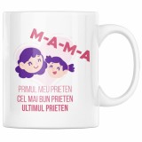 Cana alba personalizata &quot;Mama, primul meu prieten, cel mai bun prieten, ultimul prieten&quot;, INOVATIX&reg;. 330ml, Oem